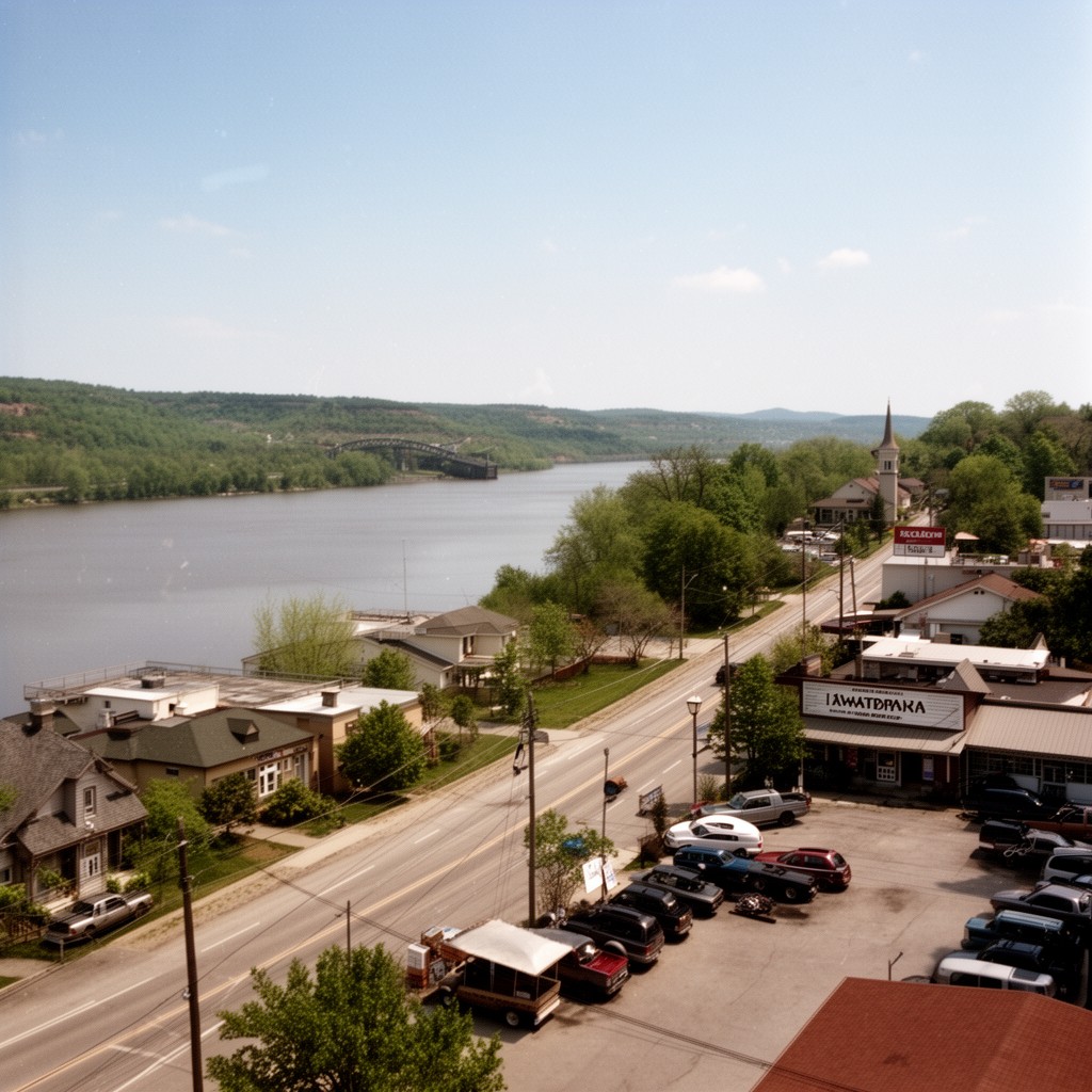 AI-generated illustration of Kuttawa, Kentucky, United States
