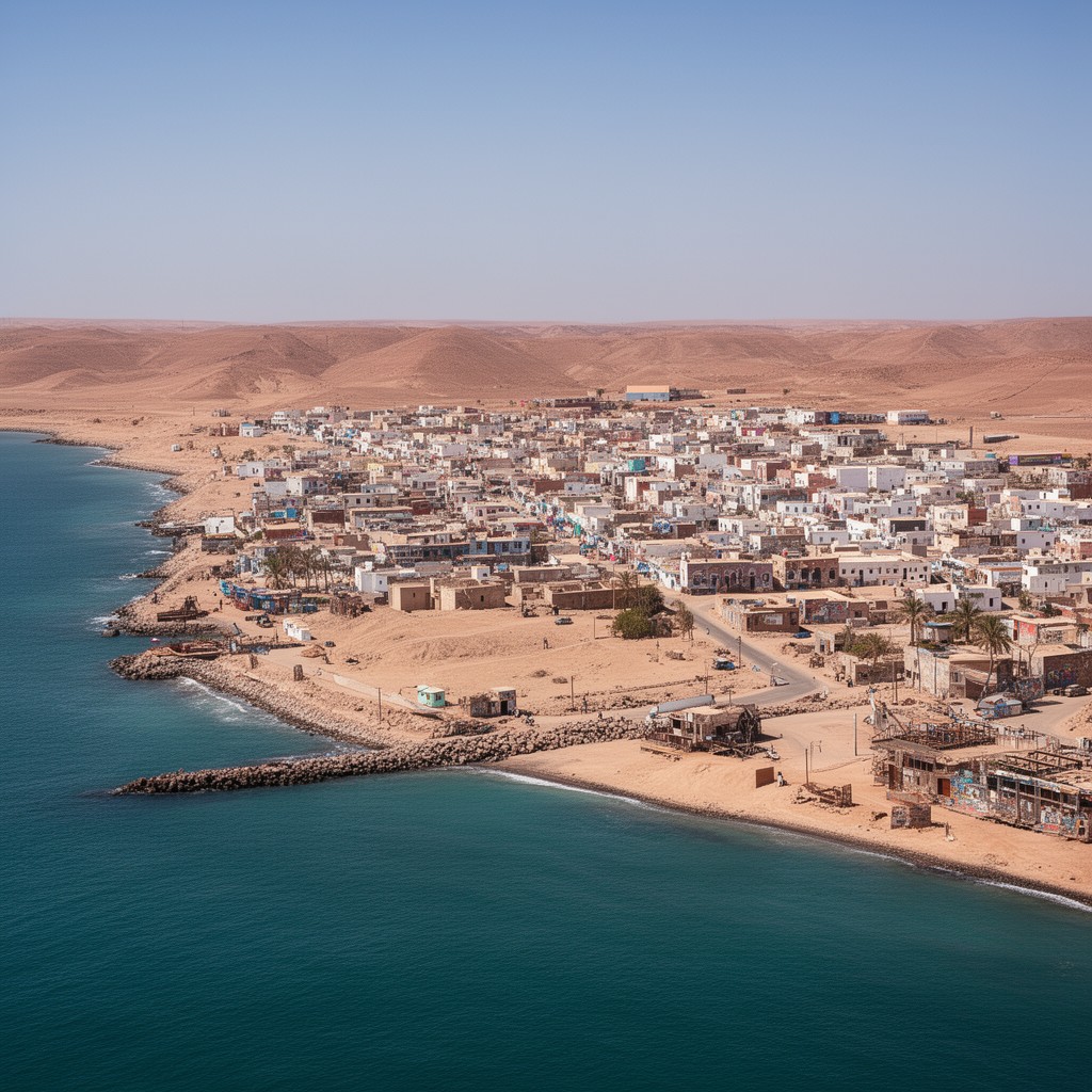 AI-generated illustration of Laayoune