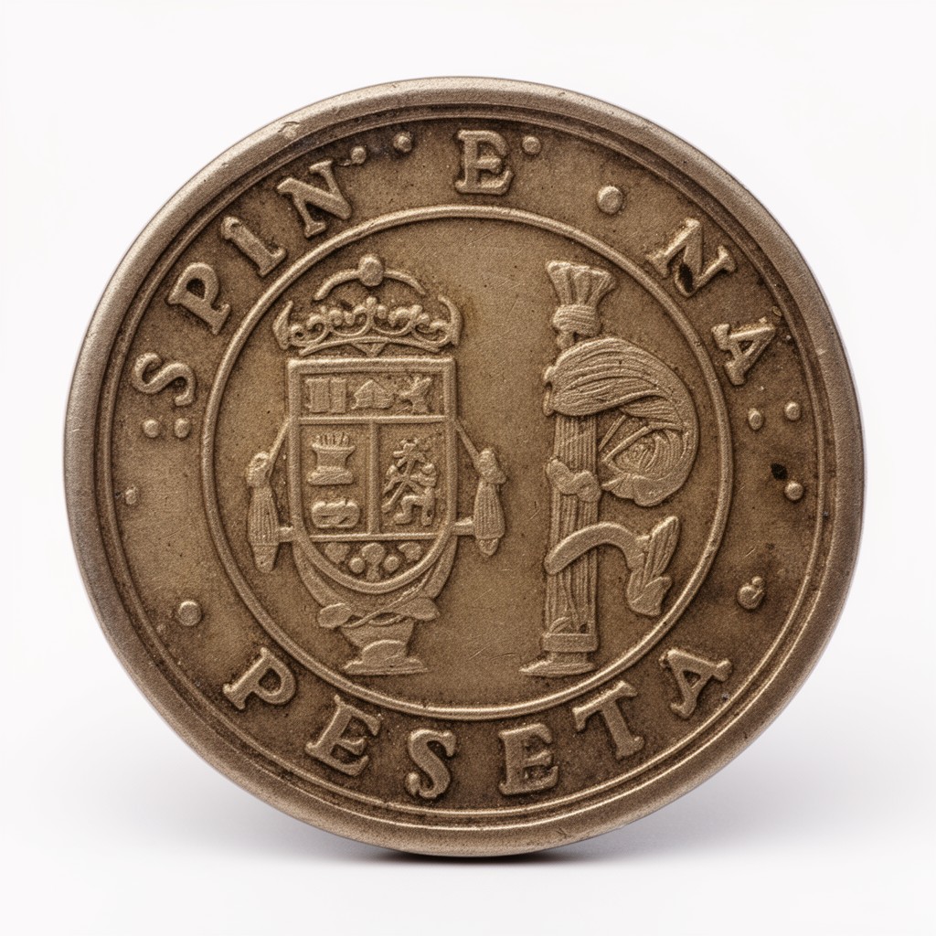 AI-generated illustration of Spanish peseta