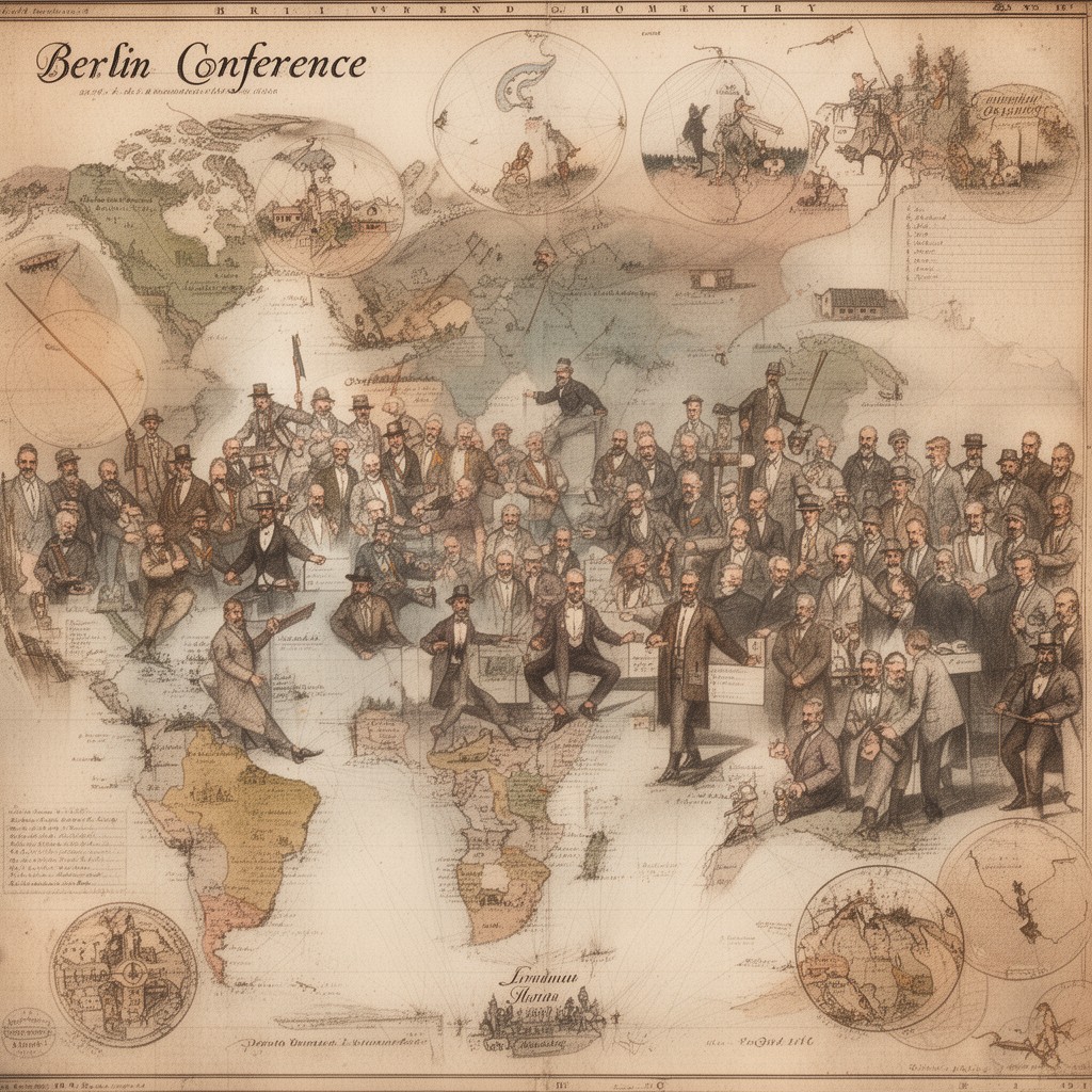 AI-generated illustration of Berlin Conference