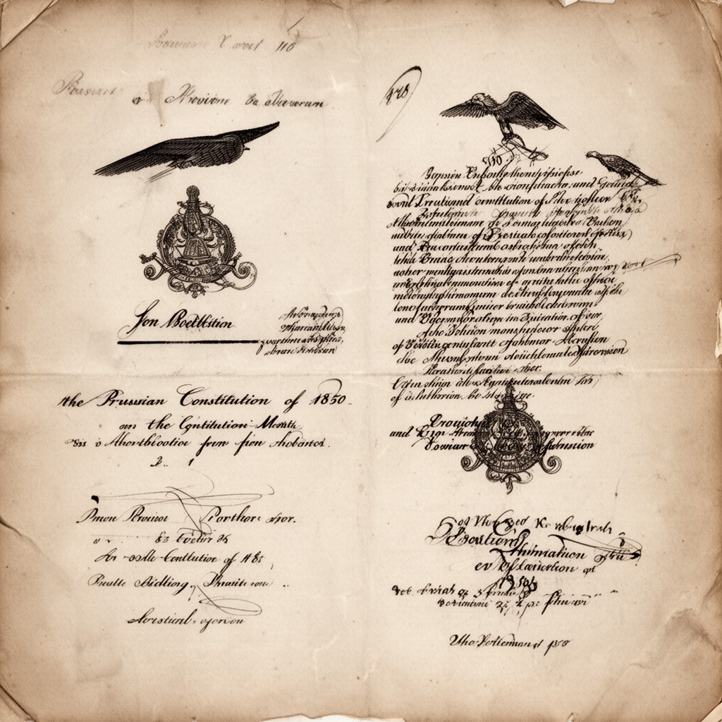 AI-generated illustration of Prussian Constitution of 1850