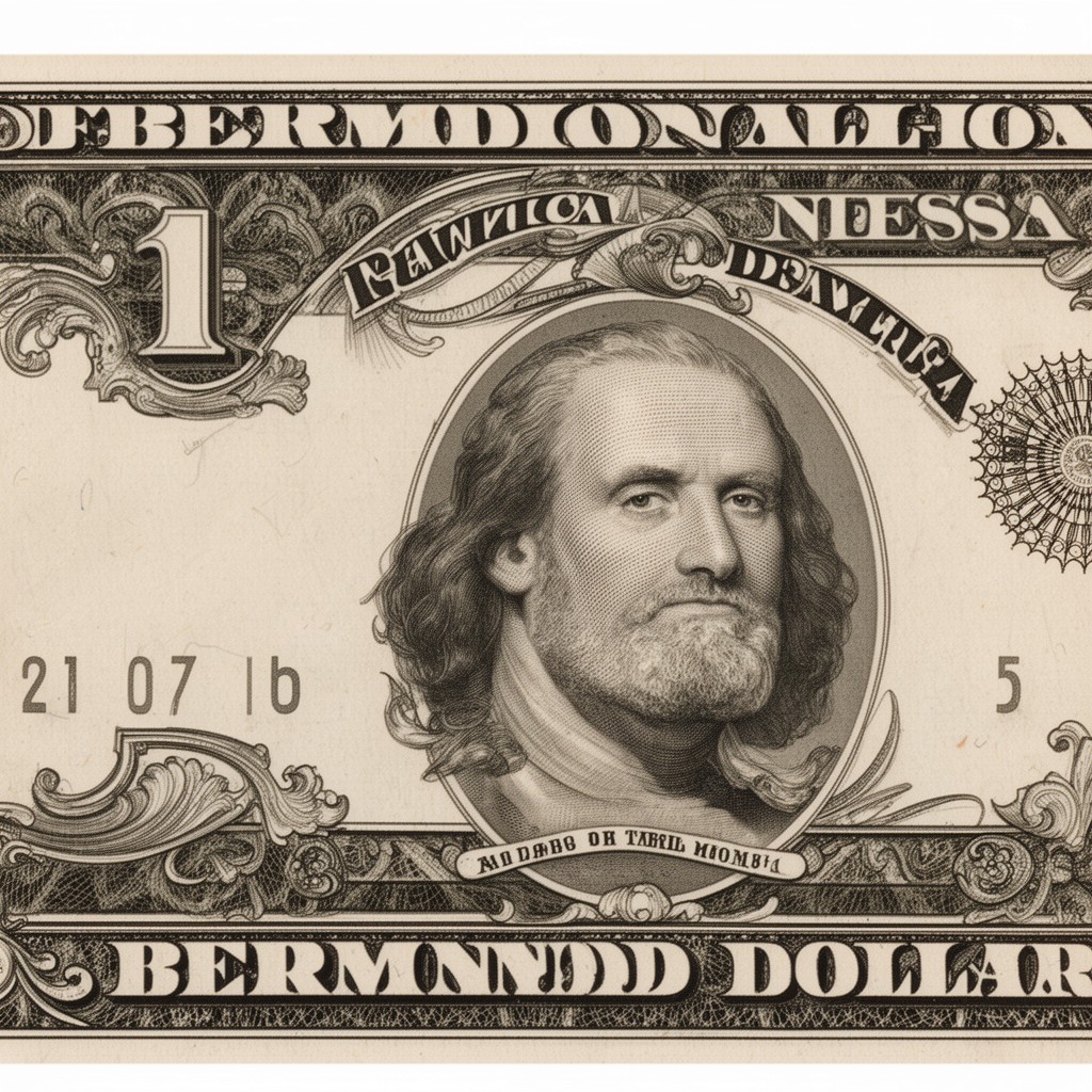 AI-generated illustration of Bermudian dollar