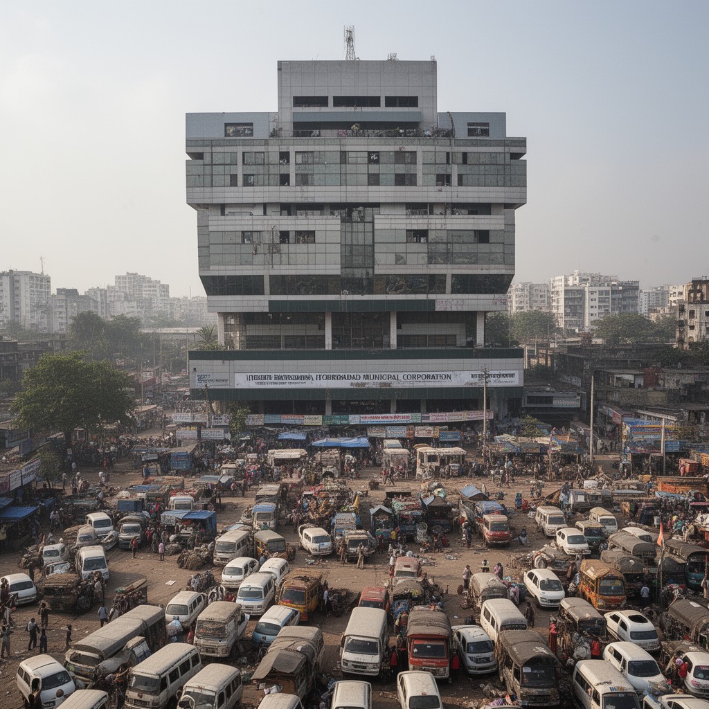 AI-generated illustration of Greater Hyderabad Municipal Corporation