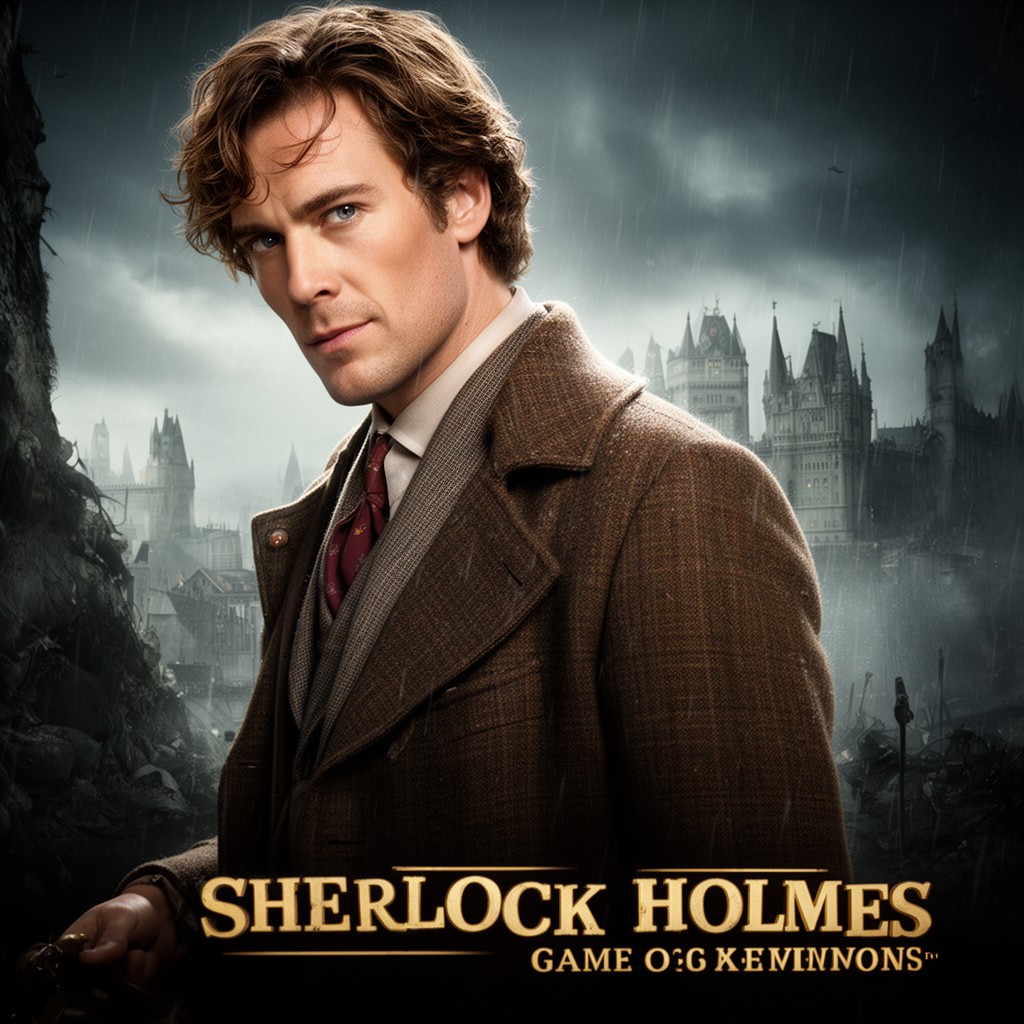 AI-generated illustration of Sherlock Holmes: A Game of Shadows