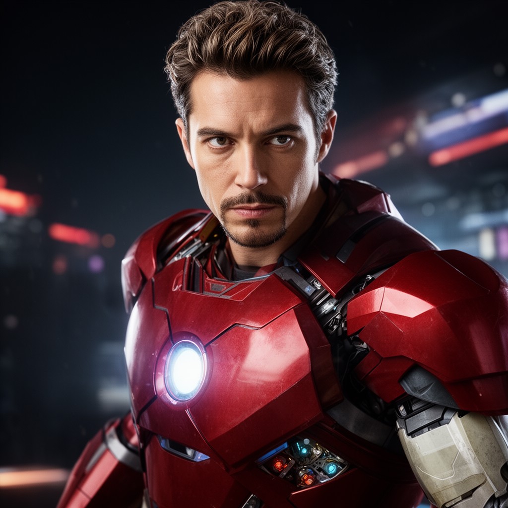 AI-generated illustration of Tony Stark
