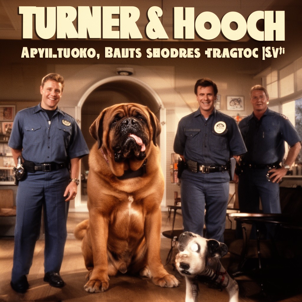 AI-generated illustration of Turner & Hooch