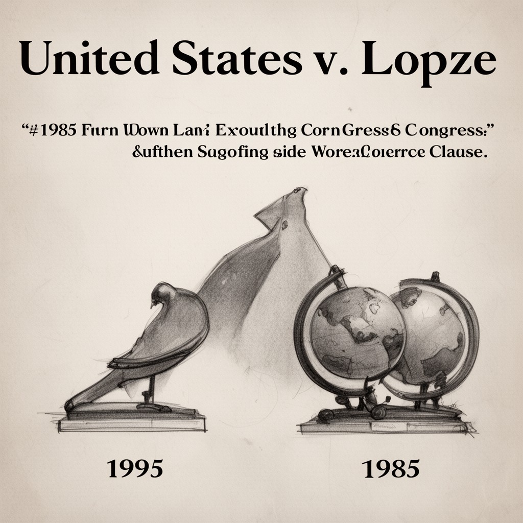 AI-generated illustration of United States v. Lopez