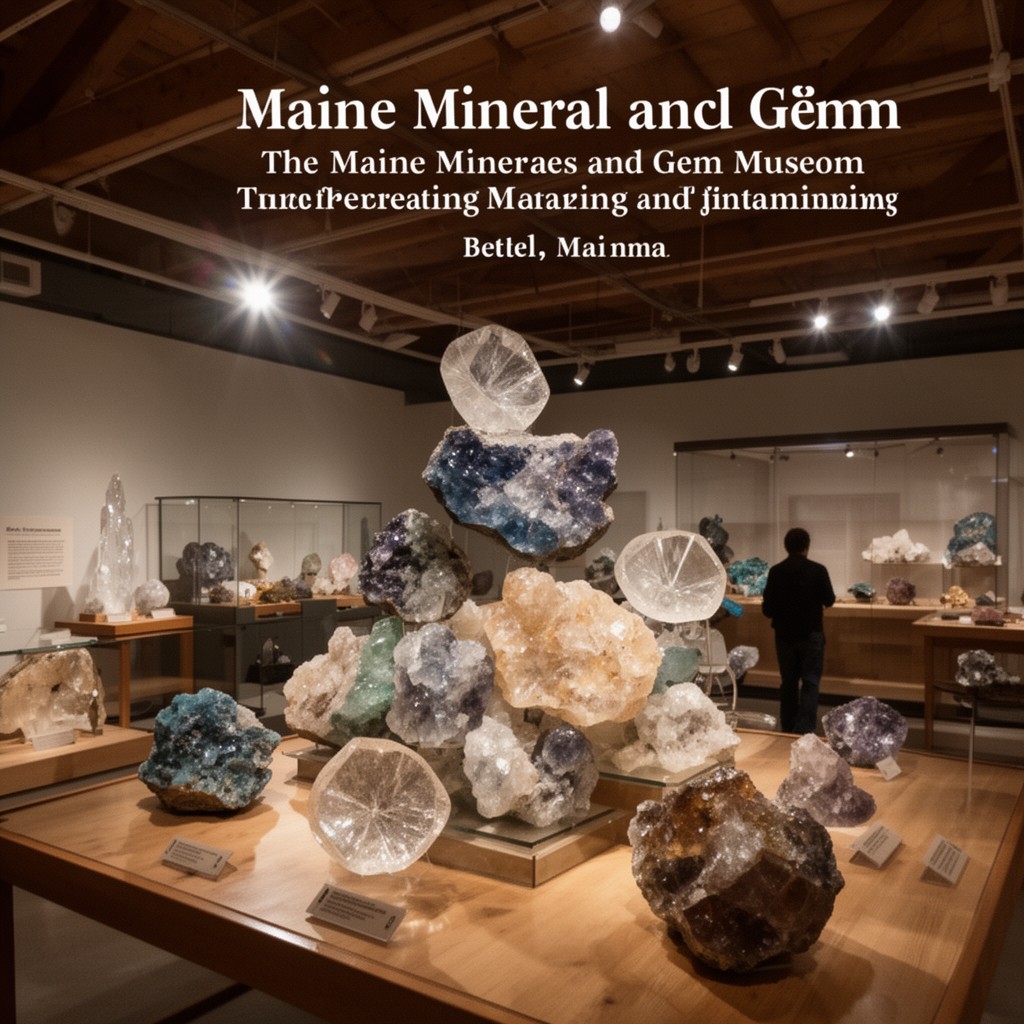 AI-generated illustration of Maine Mineral and Gem Museum