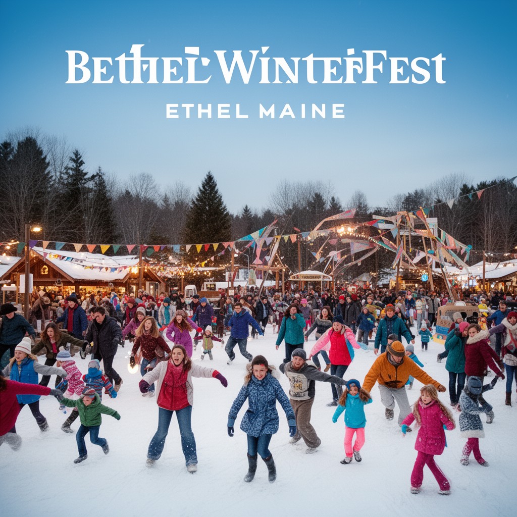 AI-generated illustration of Bethel WinterFest