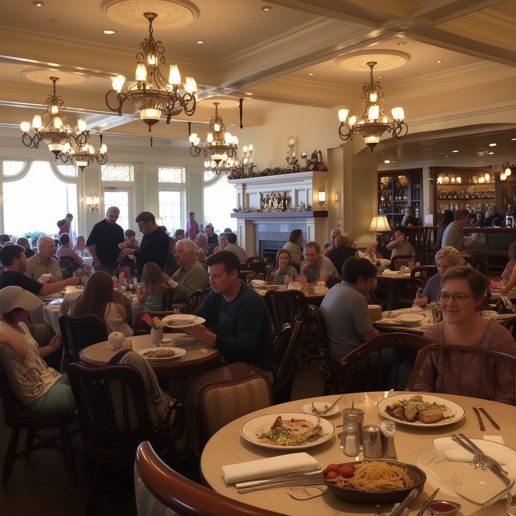 AI-generated illustration of Grand Floridian Café