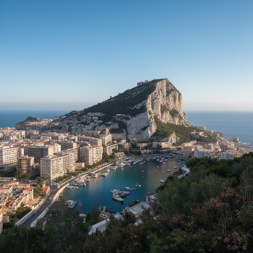 AI-generated illustration of Gibraltar