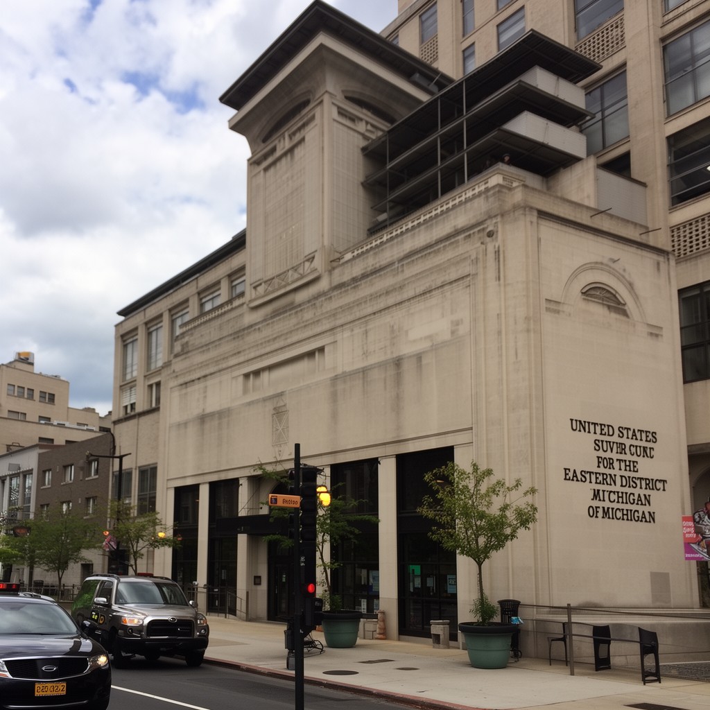 AI-generated illustration of United States District Court for the Eastern District of Michigan