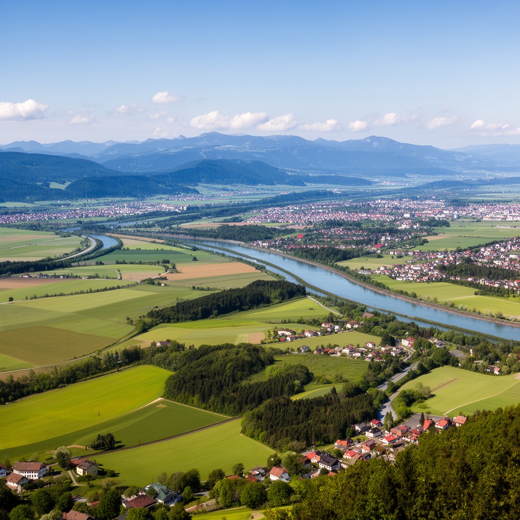 AI-generated illustration of Upper Rhine Plain