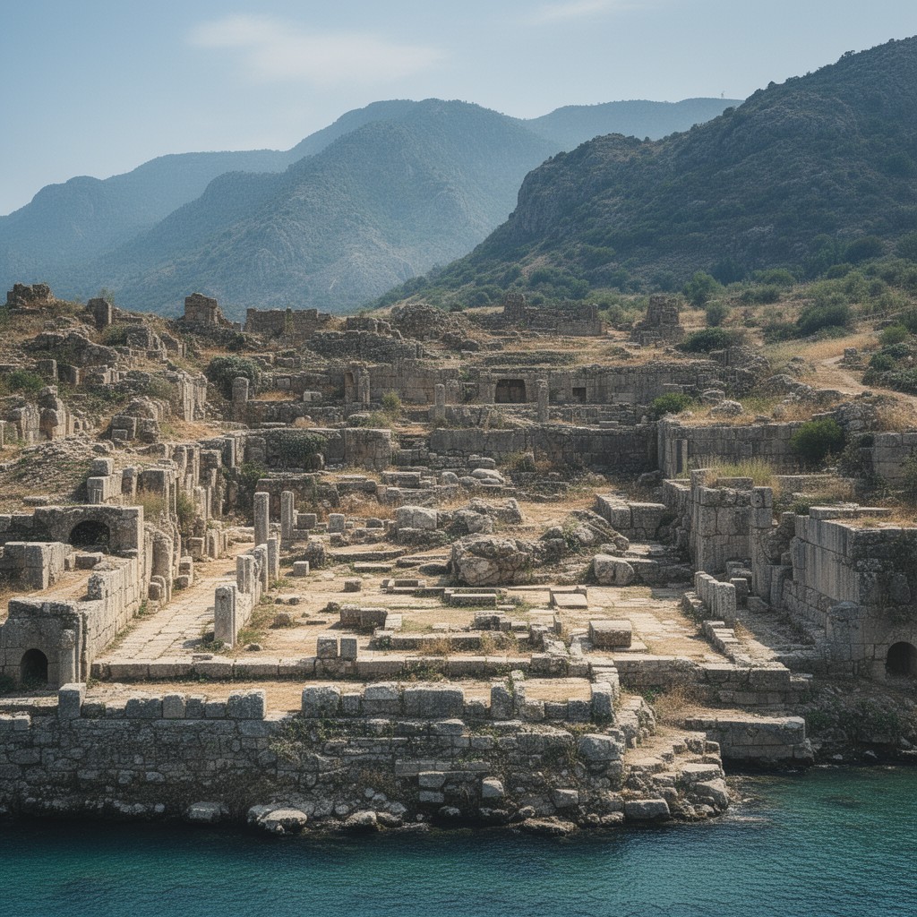 AI-generated illustration of Selinus in Cilicia