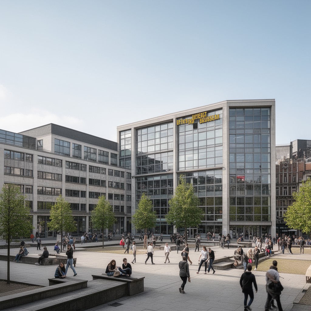 AI-generated illustration of Etterbeek campus