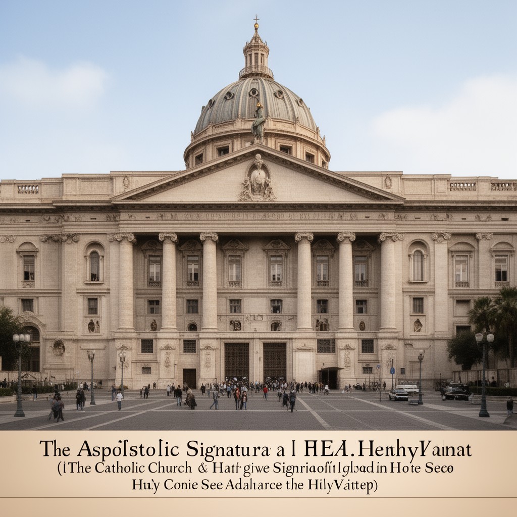 AI-generated illustration of Apostolic Signatura
