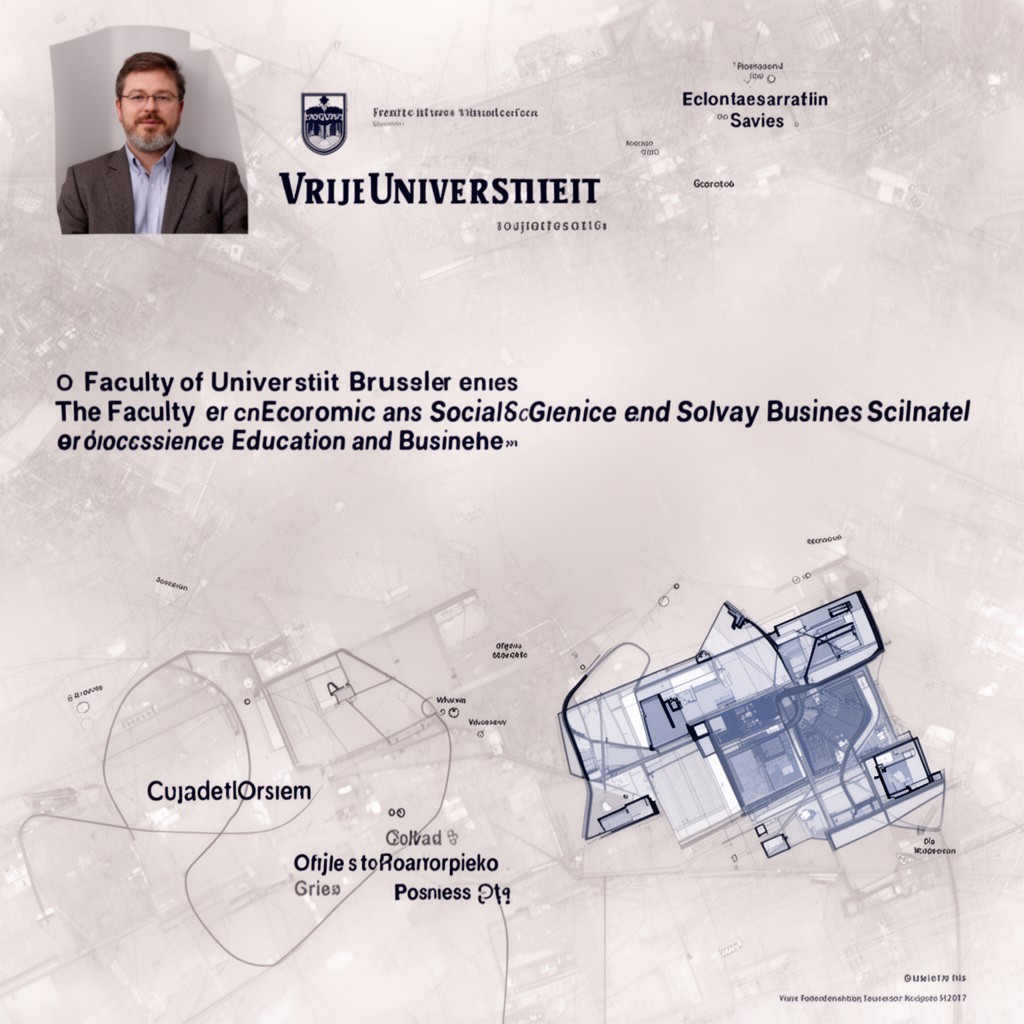 AI-generated illustration of Faculty of Economic and Social Sciences and Solvay Business School