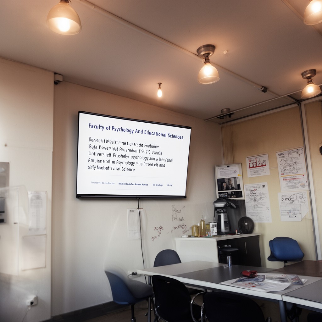 AI-generated illustration of Faculty of Psychology and Educational Sciences