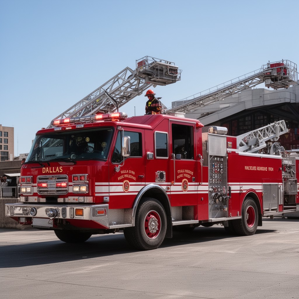 AI-generated illustration of Dallas Fire-Rescue Department