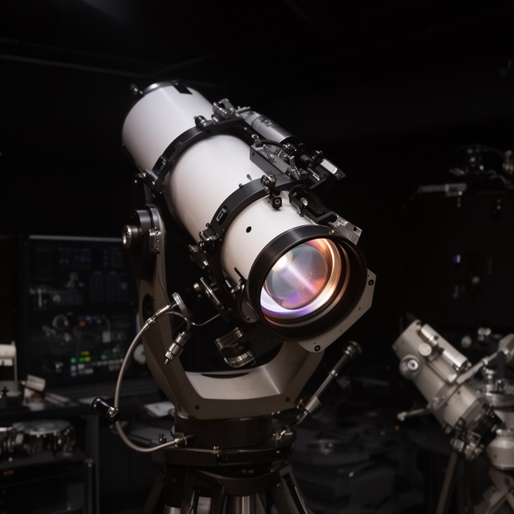 AI-generated illustration of Schwarzschild telescope
