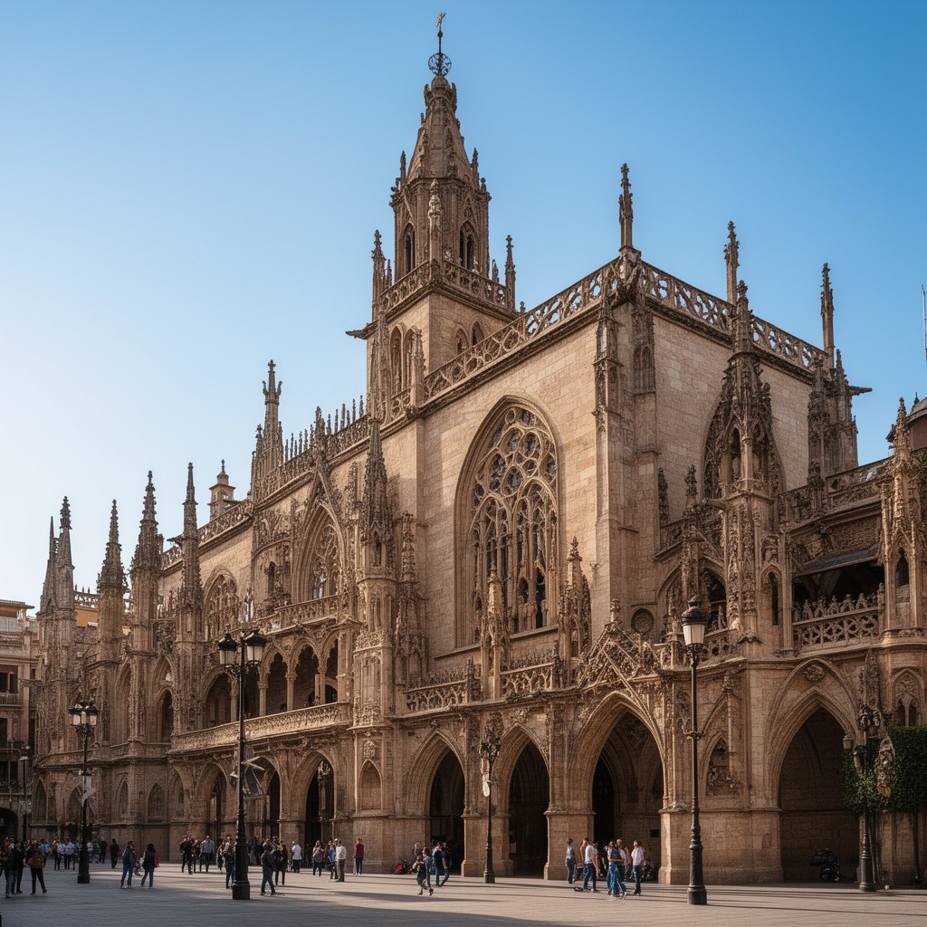 AI-generated illustration of Gothic silk exchange