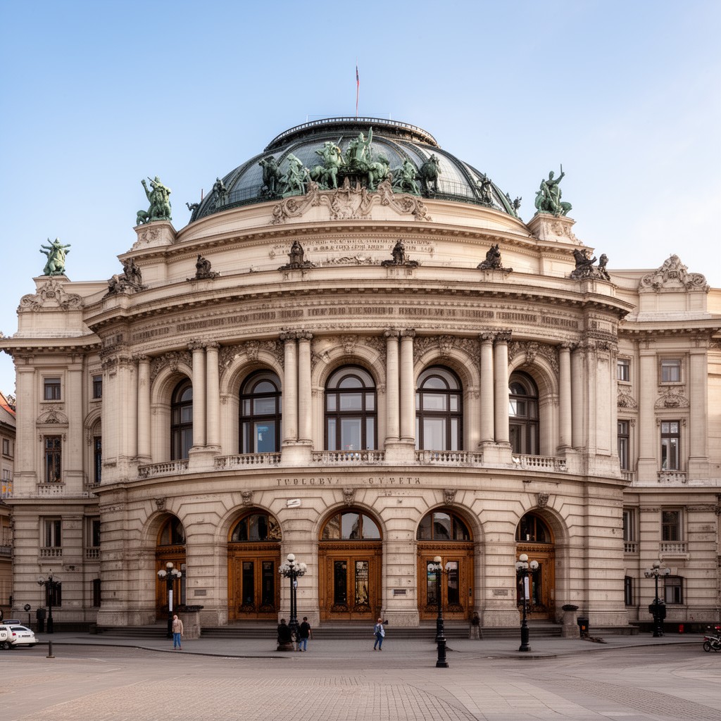 AI-generated illustration of Lwów Opera (historical name of Lviv Theatre of Opera and Ballet)