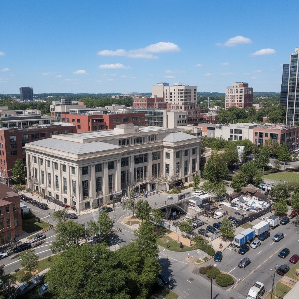 AI-generated illustration of Courthouse, Arlington