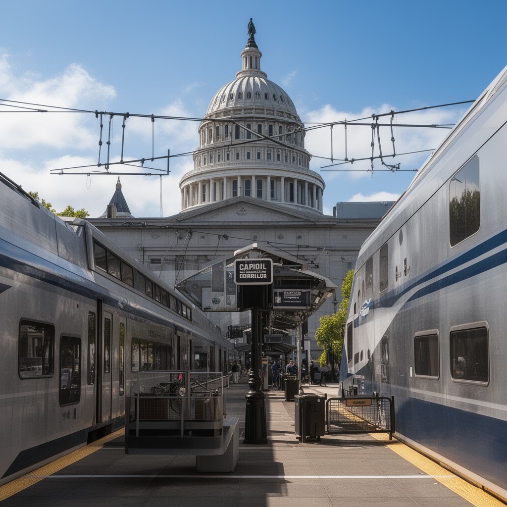 AI-generated illustration of Capitol Corridor Joint Powers Authority