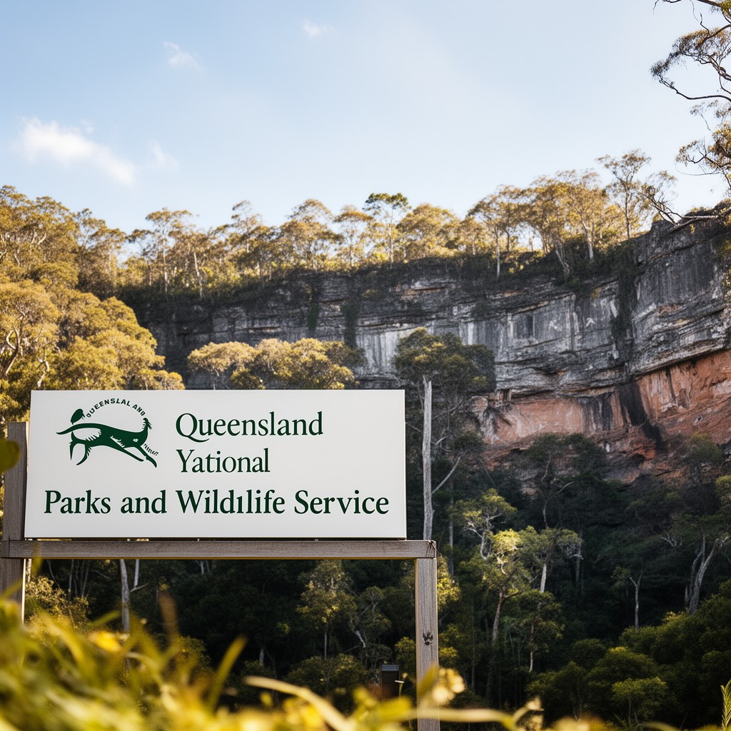 AI-generated illustration of Queensland Parks and Wildlife Service