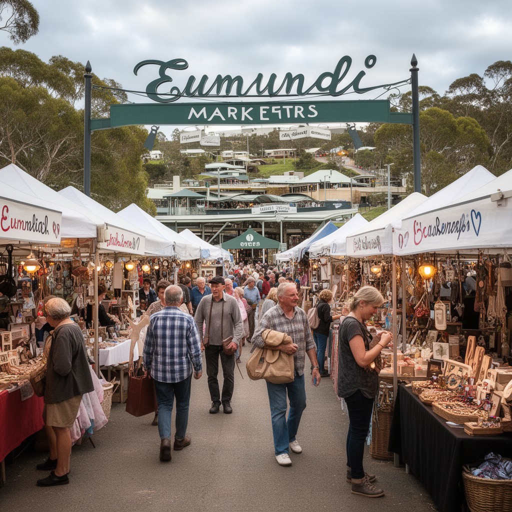 AI-generated illustration of Eumundi Markets