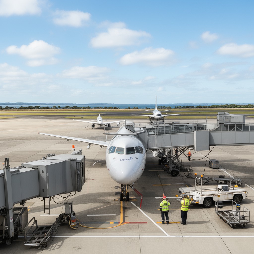 AI-generated illustration of Sunshine Coast Airport