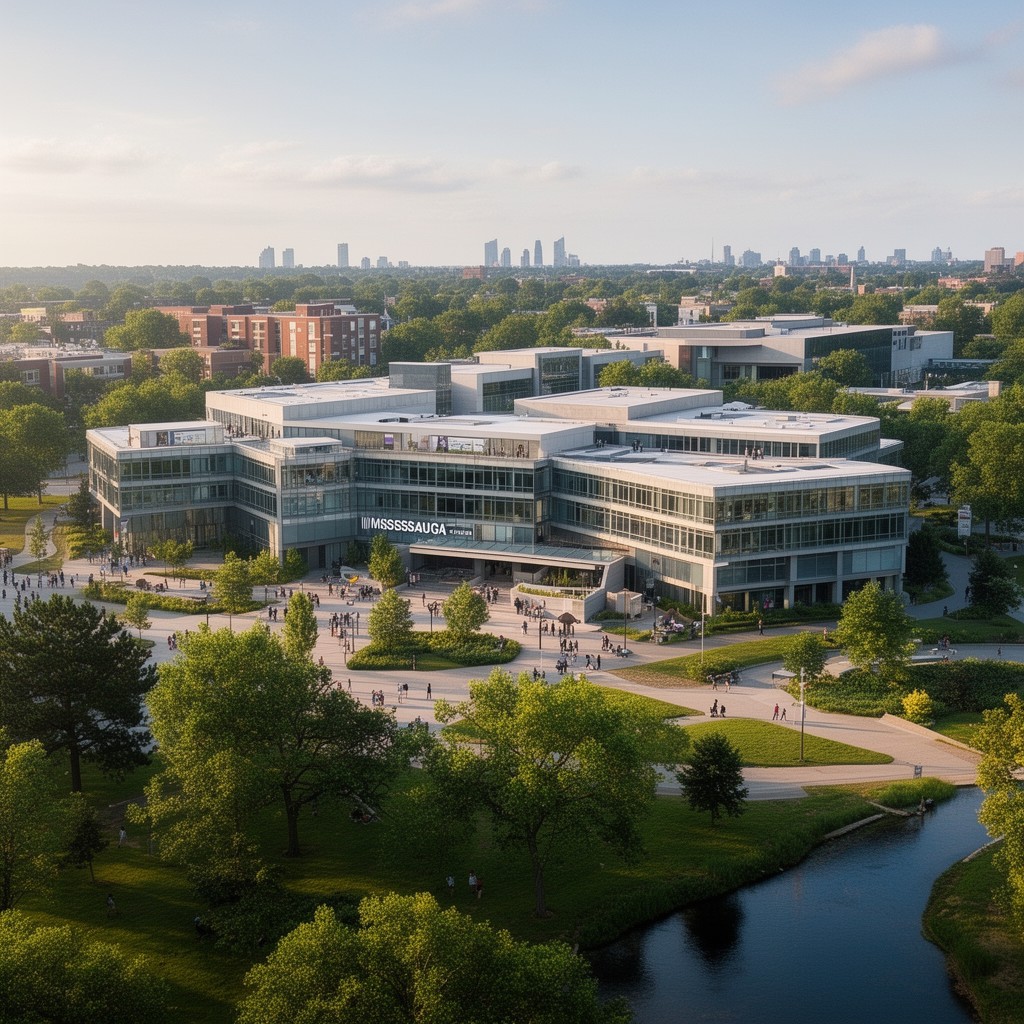 AI-generated illustration of Mississauga campus