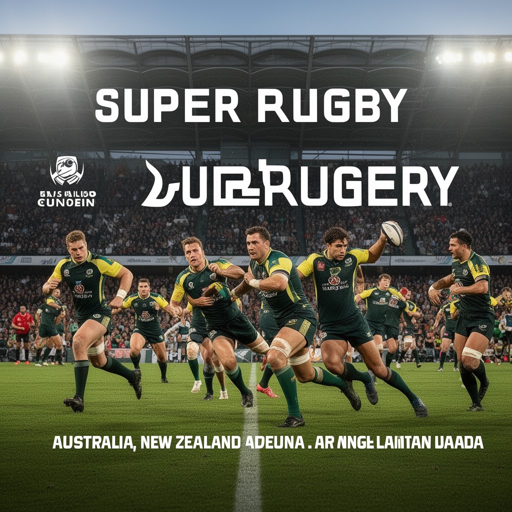 AI-generated illustration of Super Rugby
