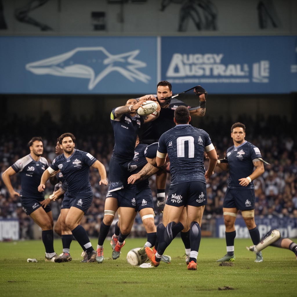 AI-generated illustration of Rugby Australia