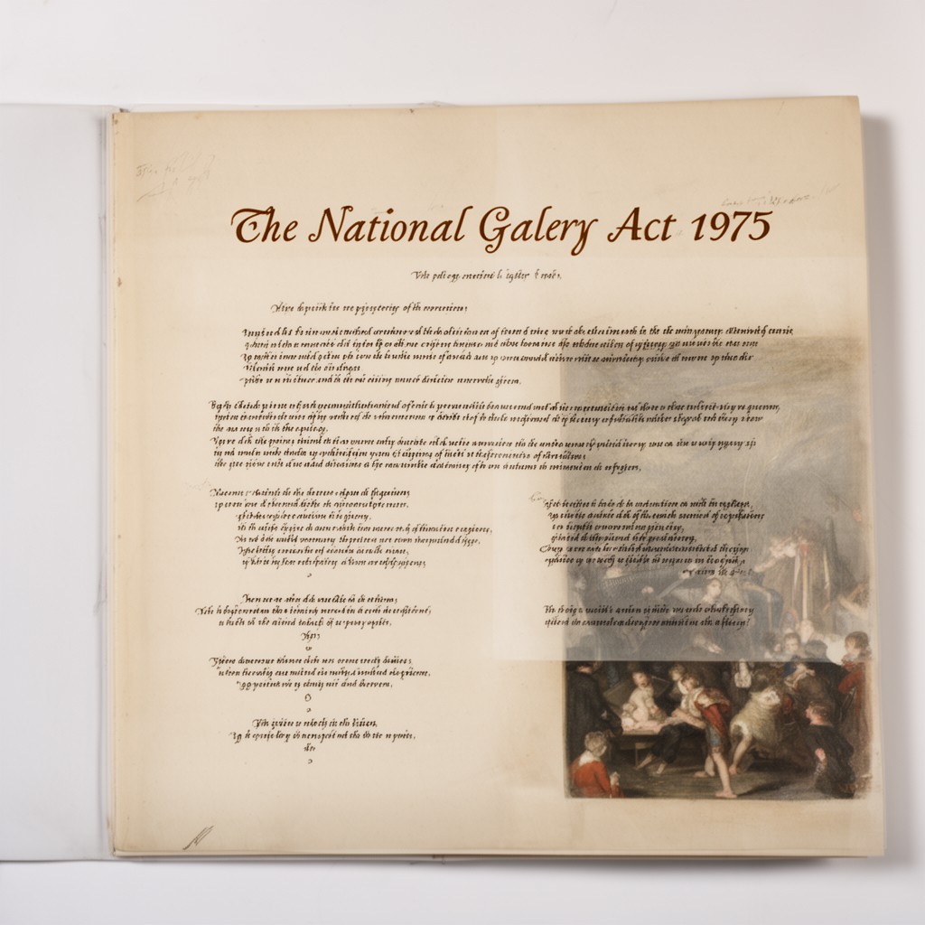 AI-generated illustration of National Gallery Act 1975
