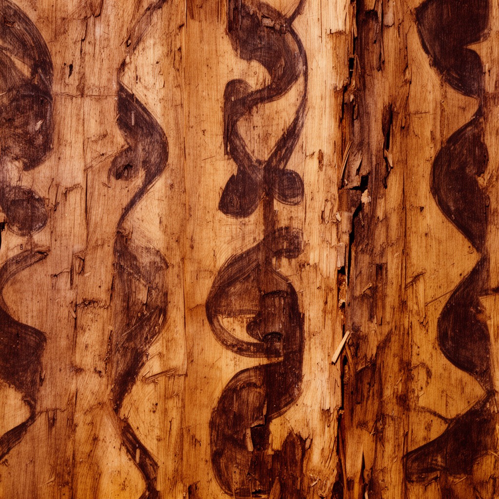 AI-generated illustration of Yirrkala bark petitions