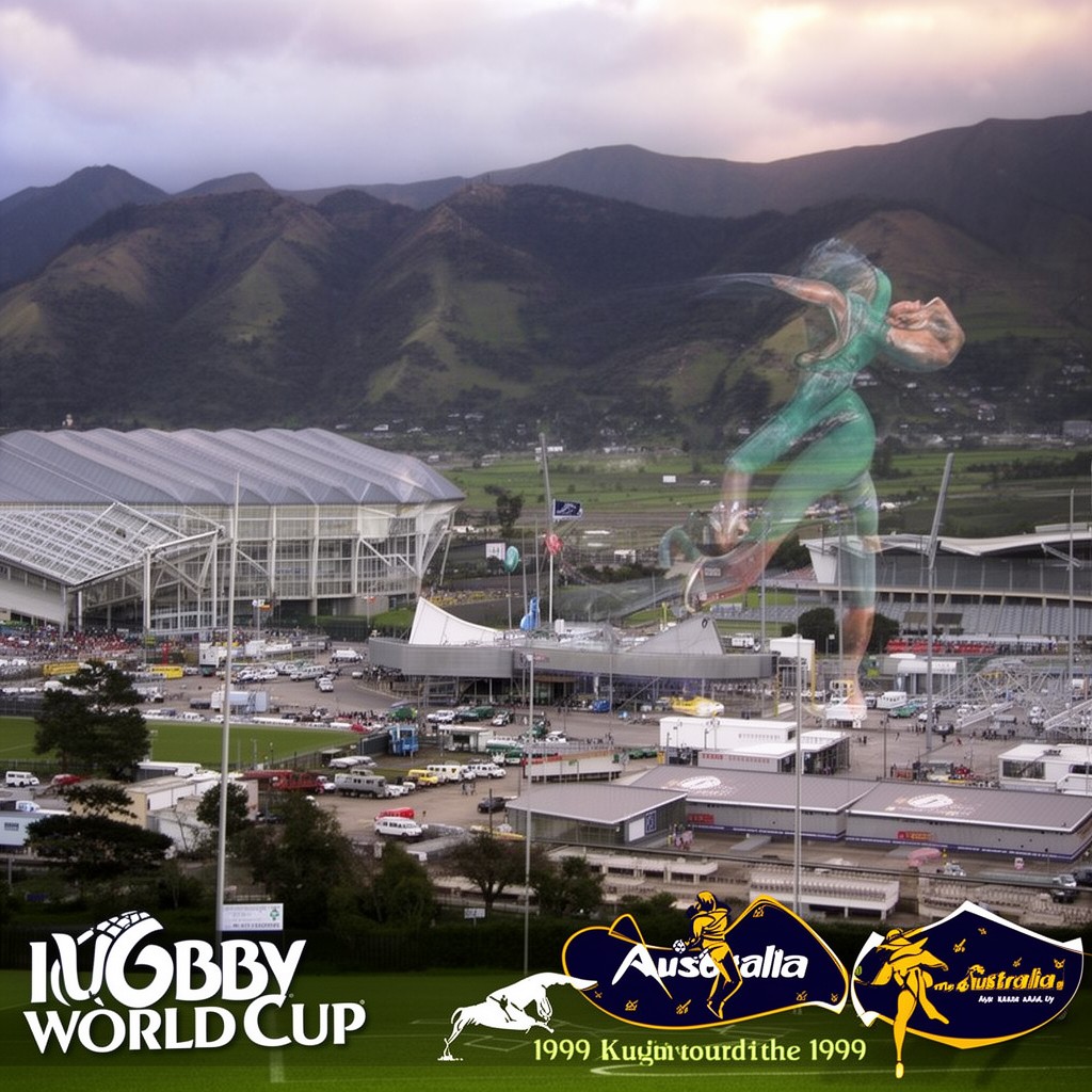 AI-generated illustration of 1999 Rugby World Cup