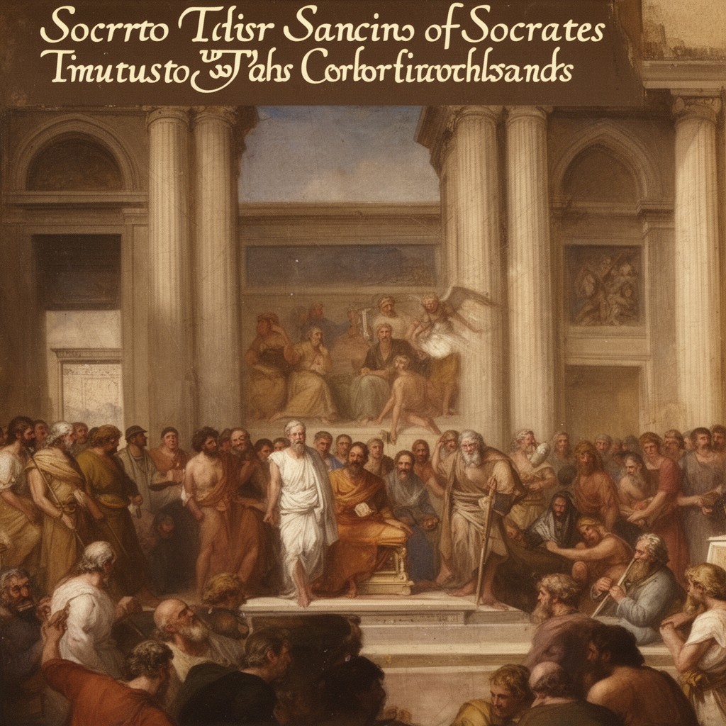 AI-generated illustration of School of Socrates