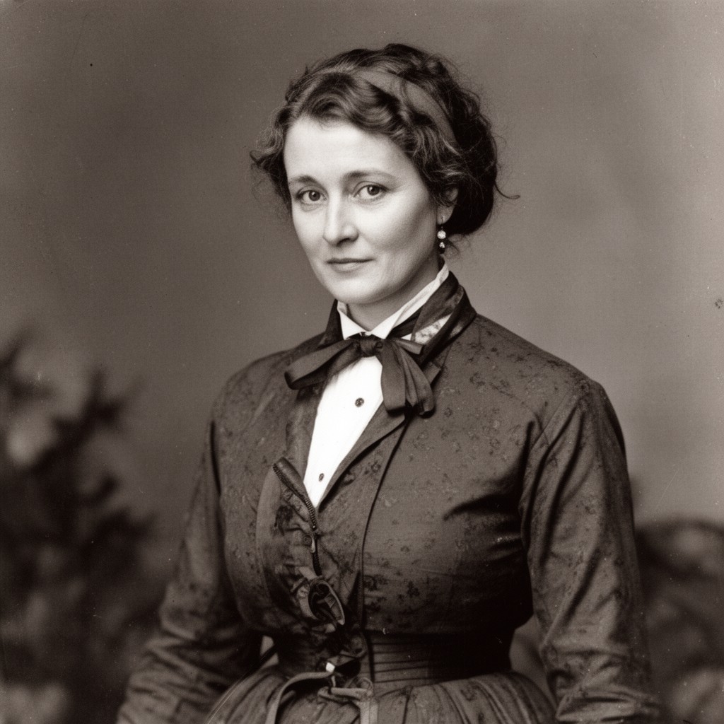 AI-generated illustration of Clara Barton
