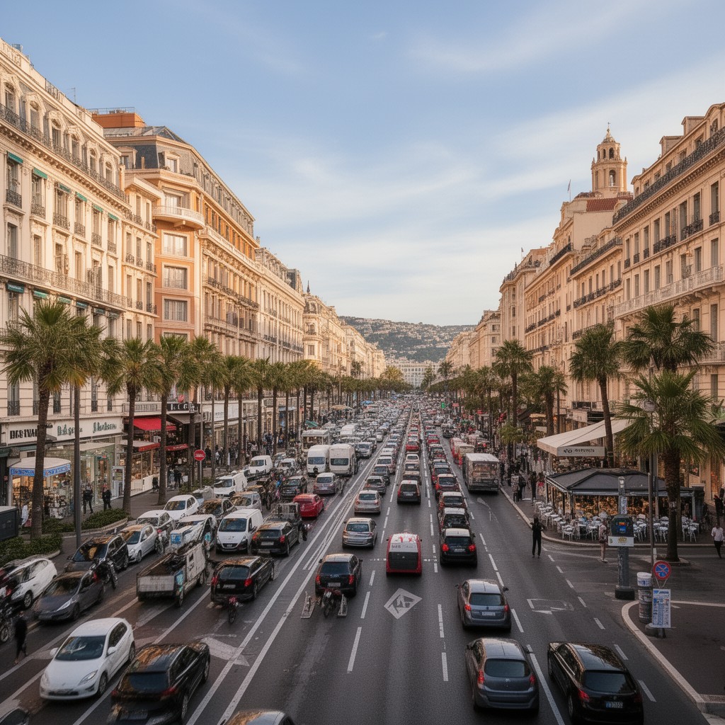 AI-generated illustration of Avenue Jean Médecin