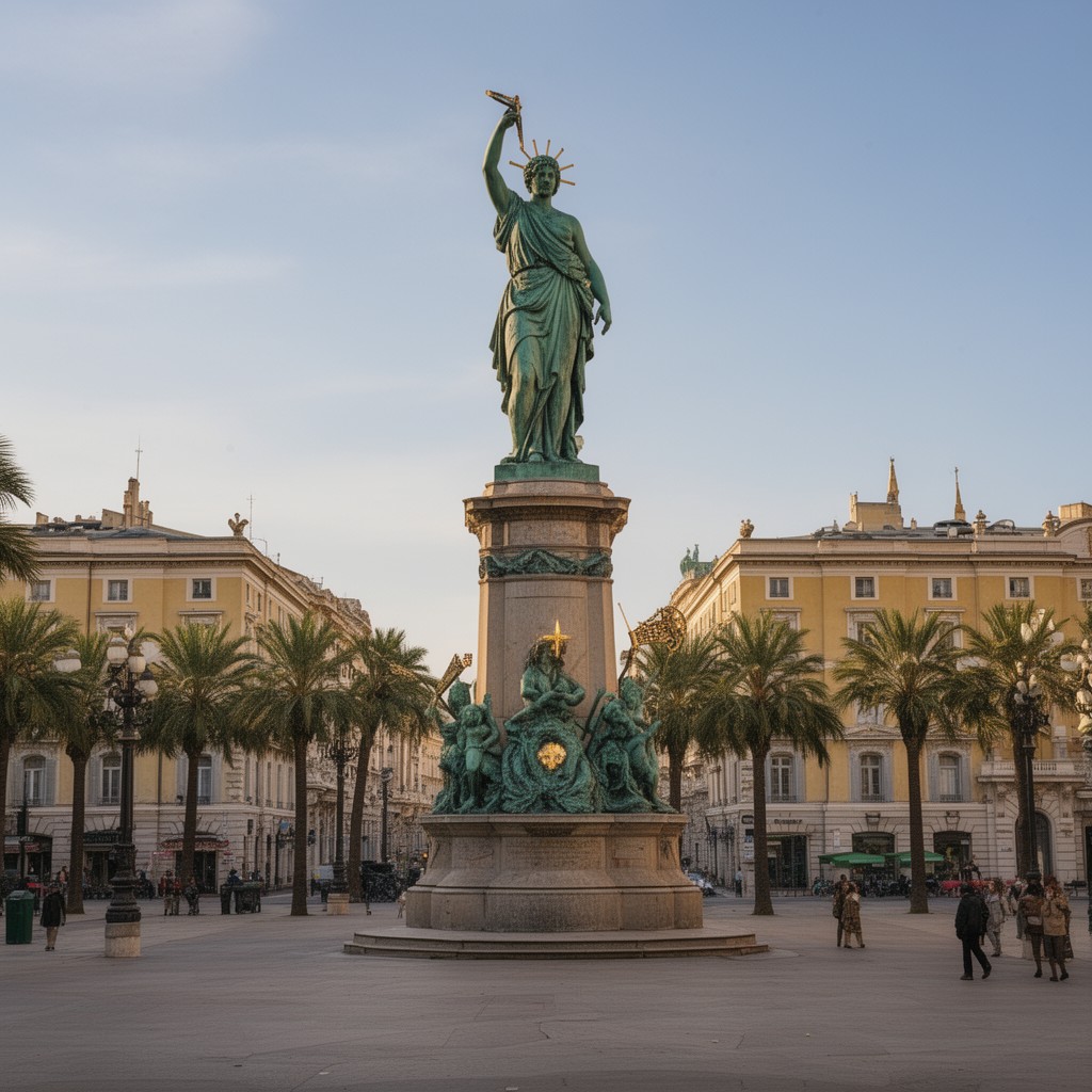 AI-generated illustration of statue of Apollo