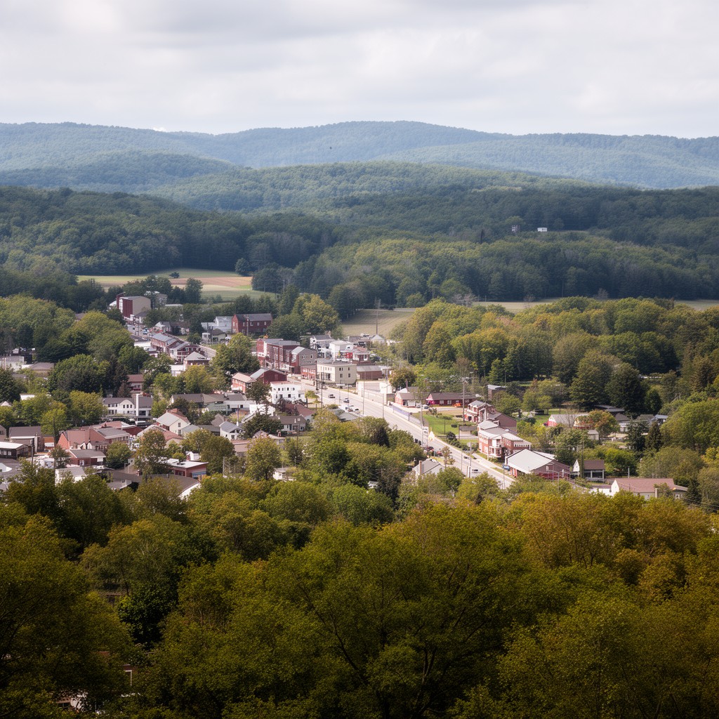 AI-generated illustration of Clarke County, Virginia