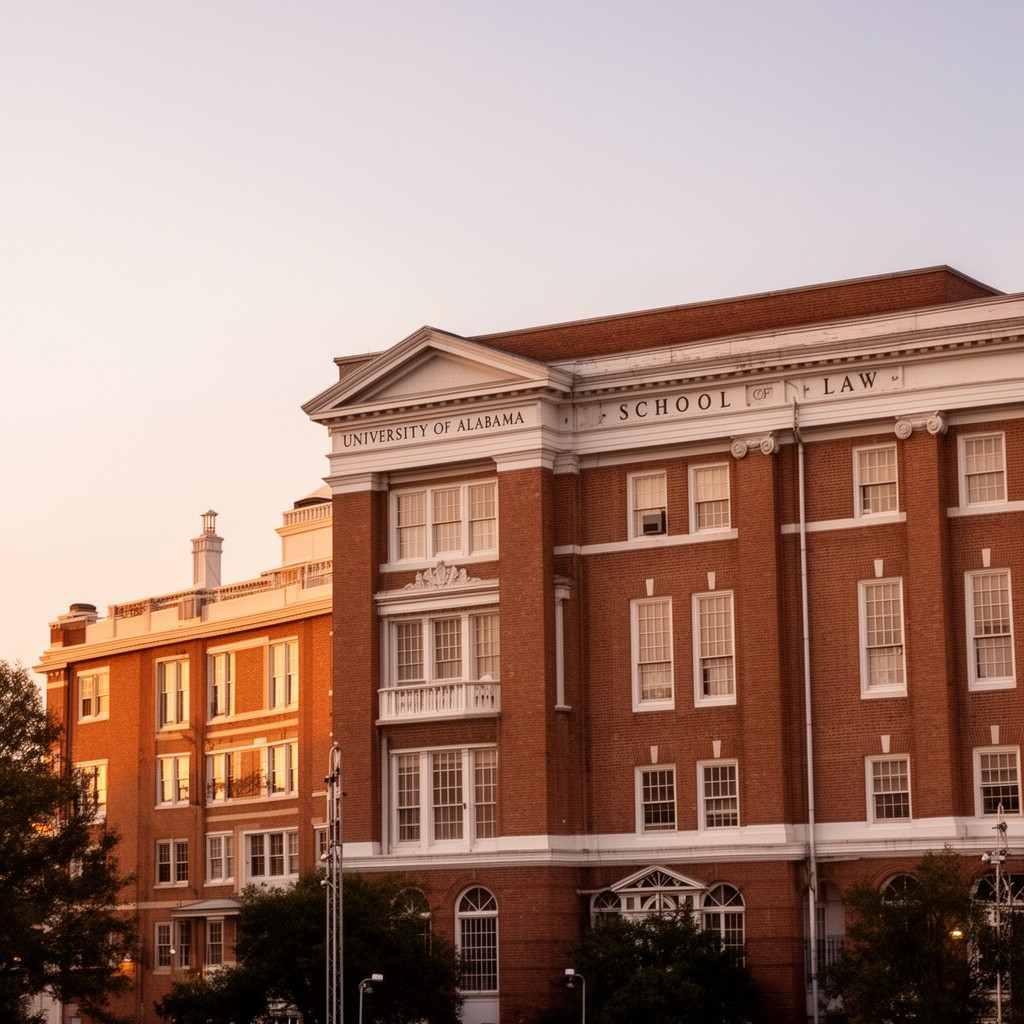 AI-generated illustration of University of Alabama School of Law