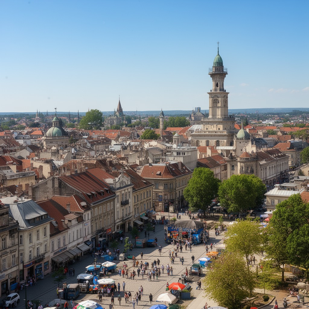 AI-generated illustration of Novi Sad