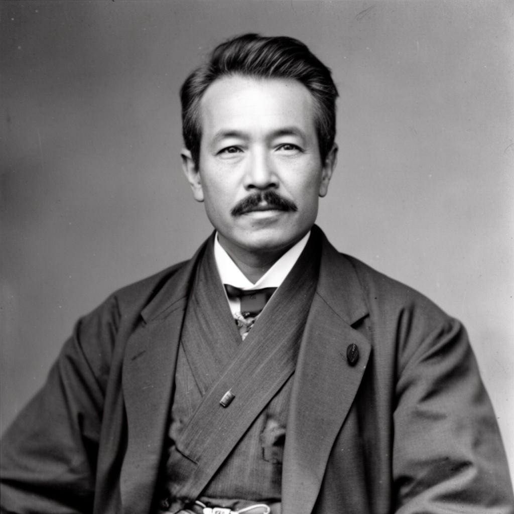 AI-generated illustration of Ōkubo Toshimichi