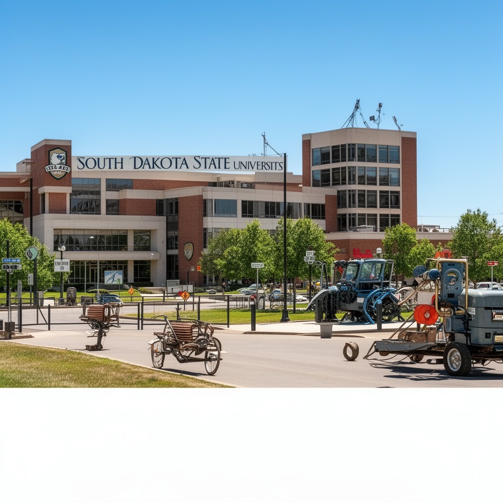 AI-generated illustration of South Dakota State University