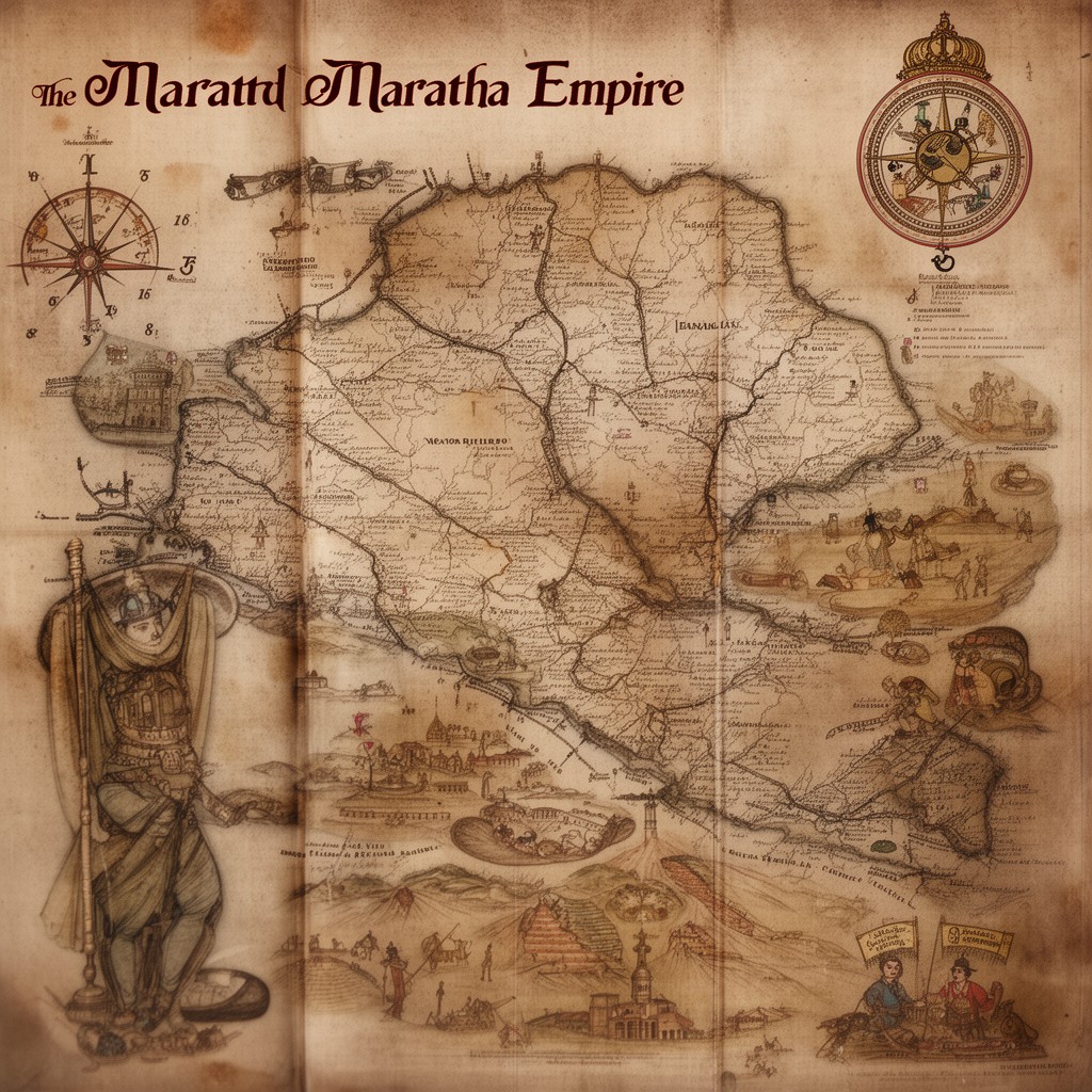 AI-generated illustration of Maratha Empire