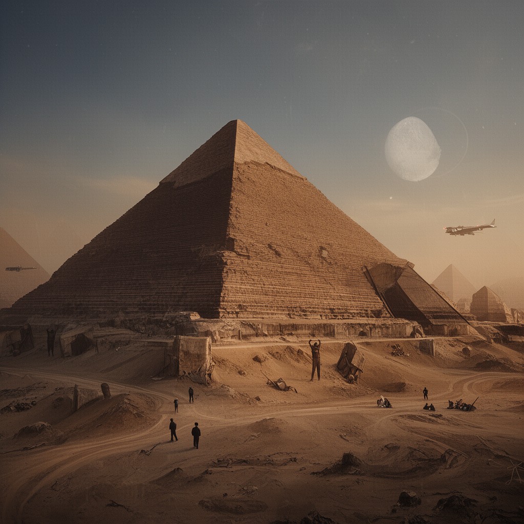 AI-generated illustration of Pyramids