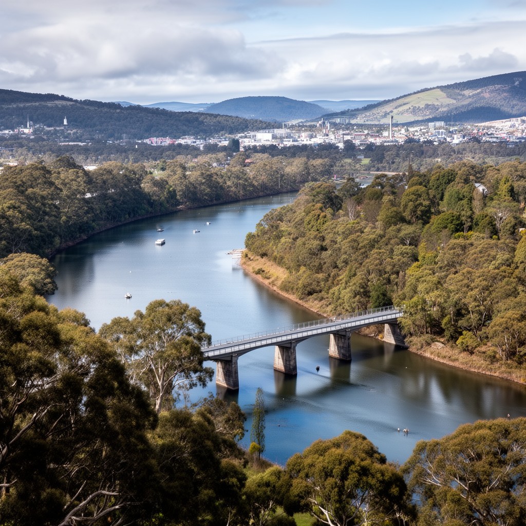 AI-generated illustration of Derwent River
