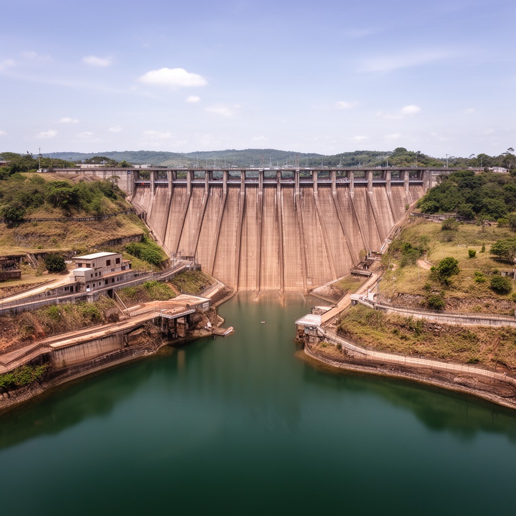 AI-generated illustration of Cahora Bassa Dam